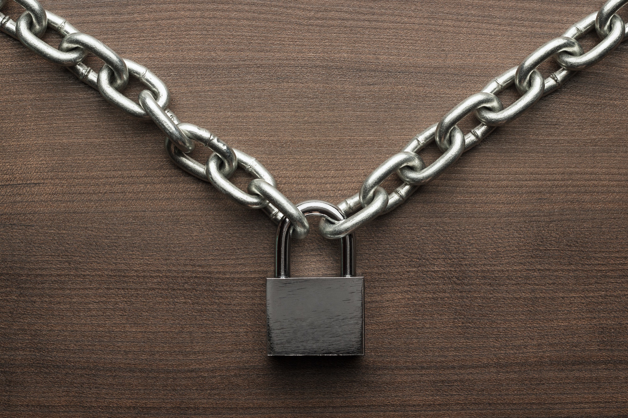 Check-Lock And Chain Concept